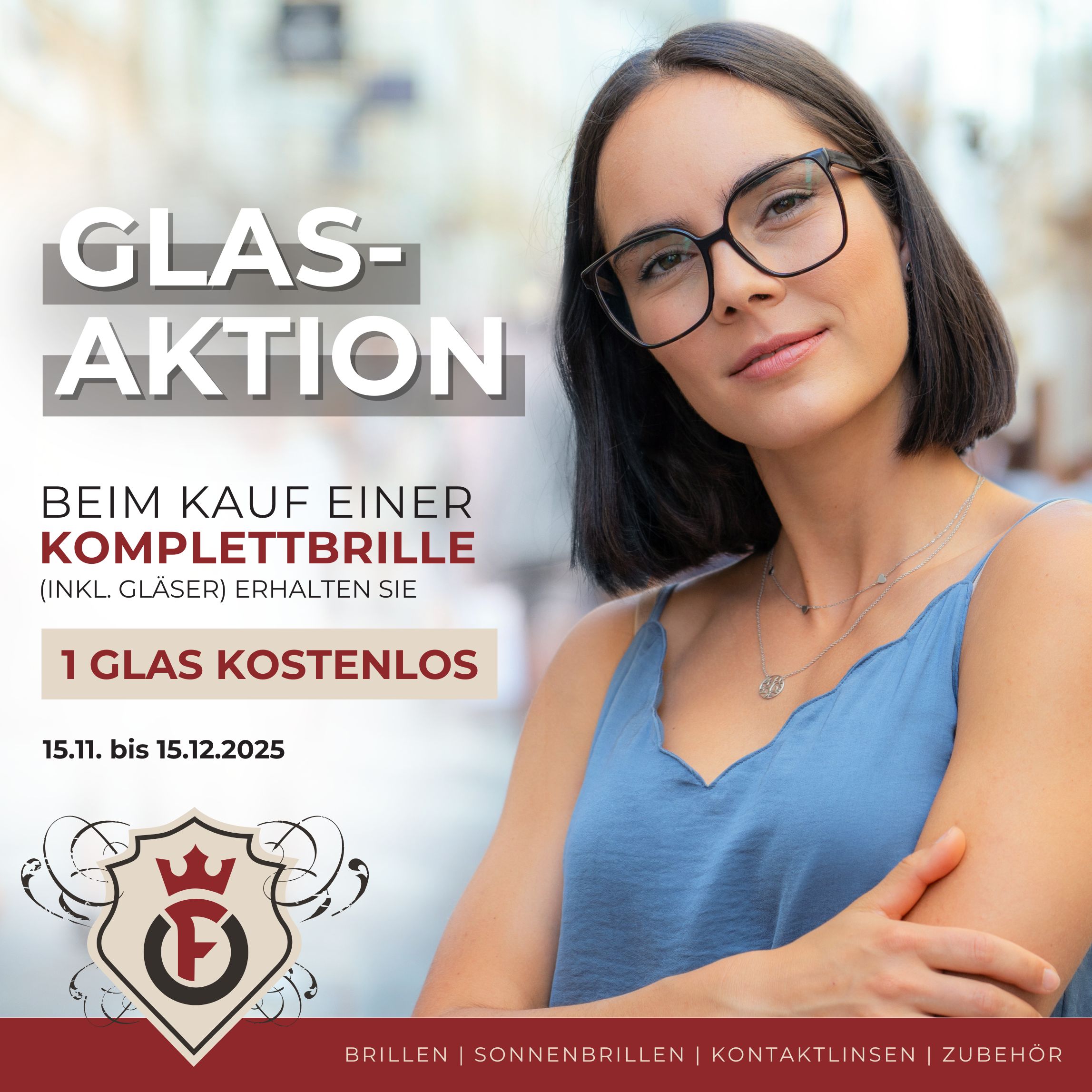 Glasaktion_Herbst_SoMe_Posting_2025_OptikFürst Beispielbild Brille